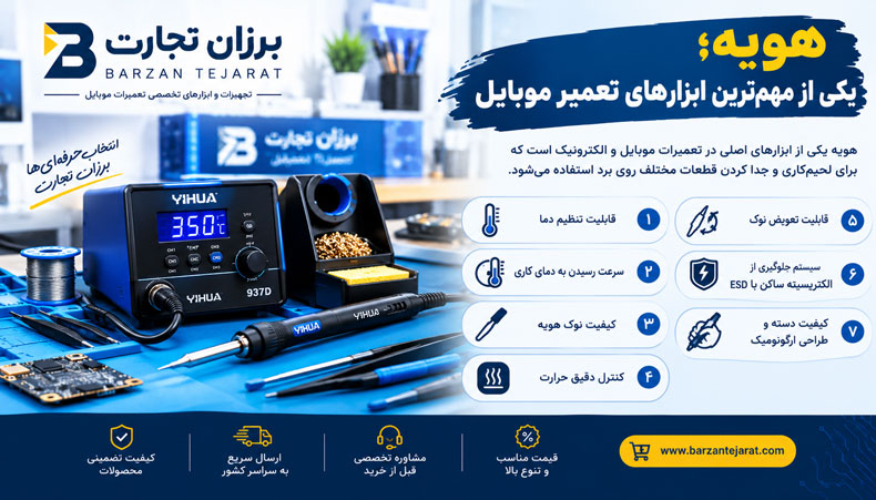 هویه؛ یکی از مهمترین ابزارهای تعمیر موبایل